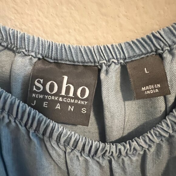 Soho Jeans NY&Co Boho Chic Top - Sz L (NWT) - Picture 4 of 7